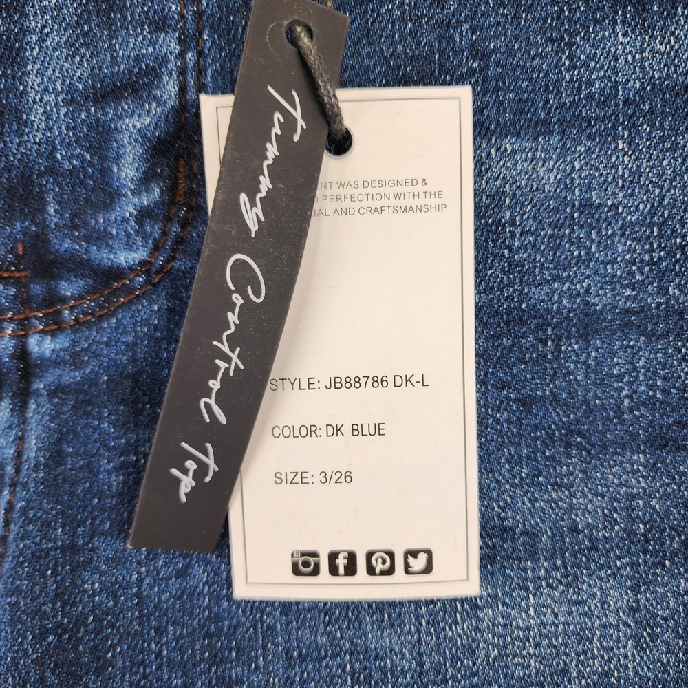 Judy Blue Bootcut High Waist Jeans Womens 3/26 Long Blue Tummy Control JB88786 - Picture 3 of 13